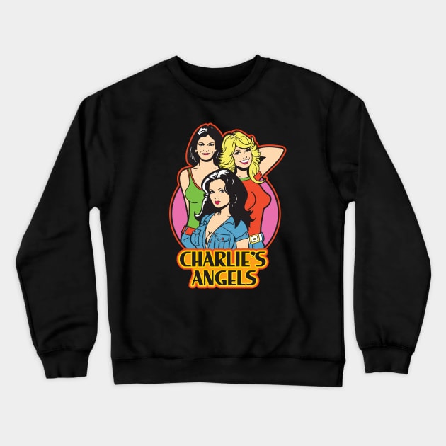 Charlie's Angels Crewneck Sweatshirt by Chewbaccadoll